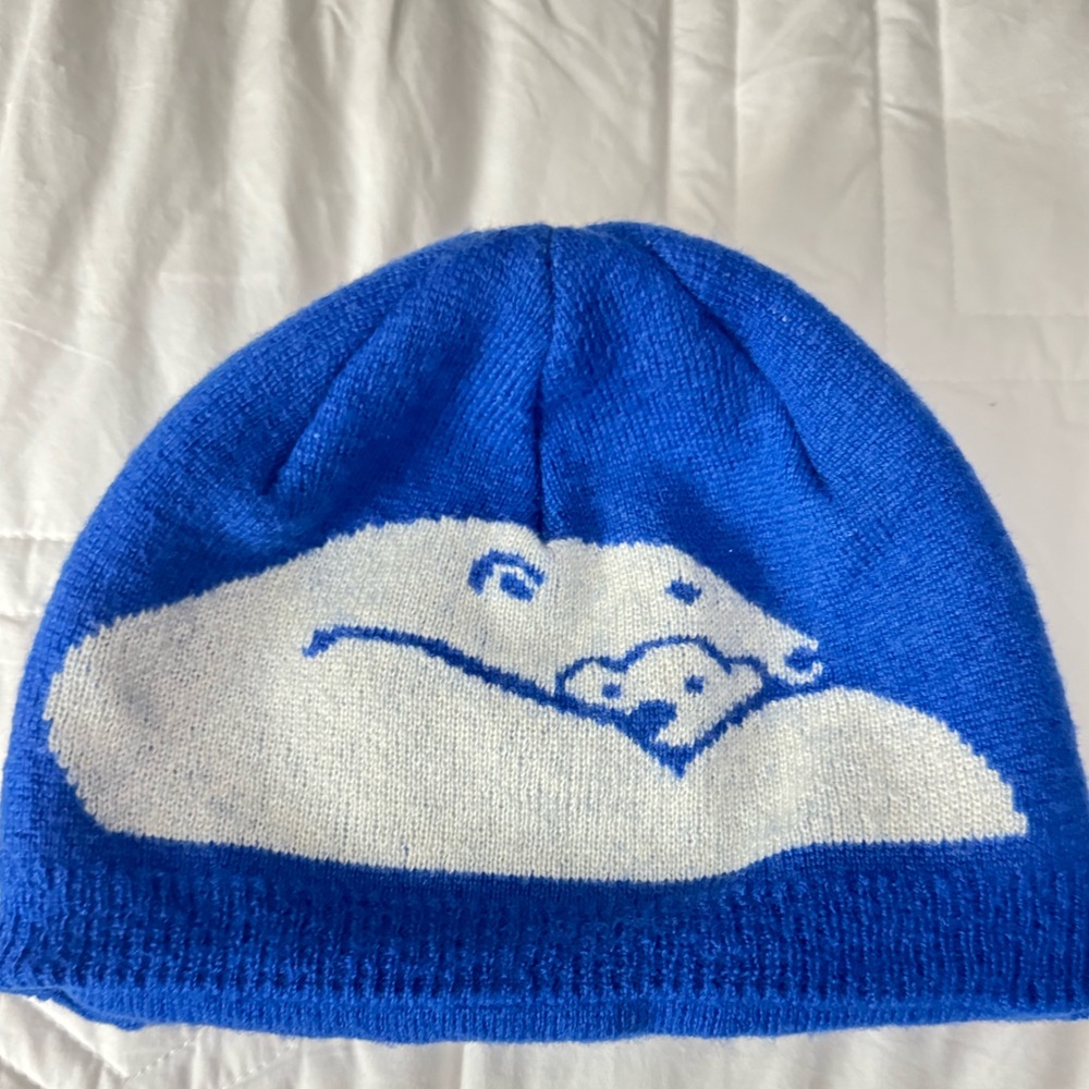 CanadaGoose Royal Blue Beanie hat for kids.